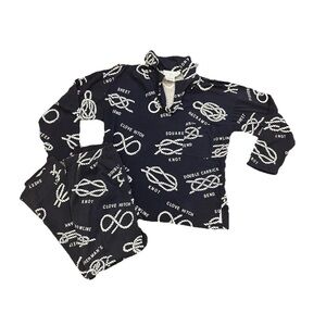 Vintage Sailing Boating Adrienne Vittadini 2 Piece Cotton Set